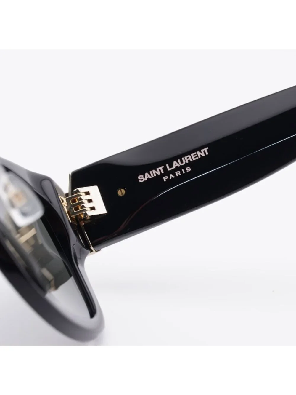 Saint Laurent SLM95/K 001 Sunglasses Black Square Frame, Grey Lenses